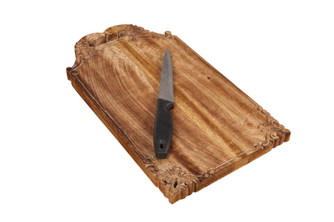 Winlay carved edge and label detail showing handcrafted finish benefit