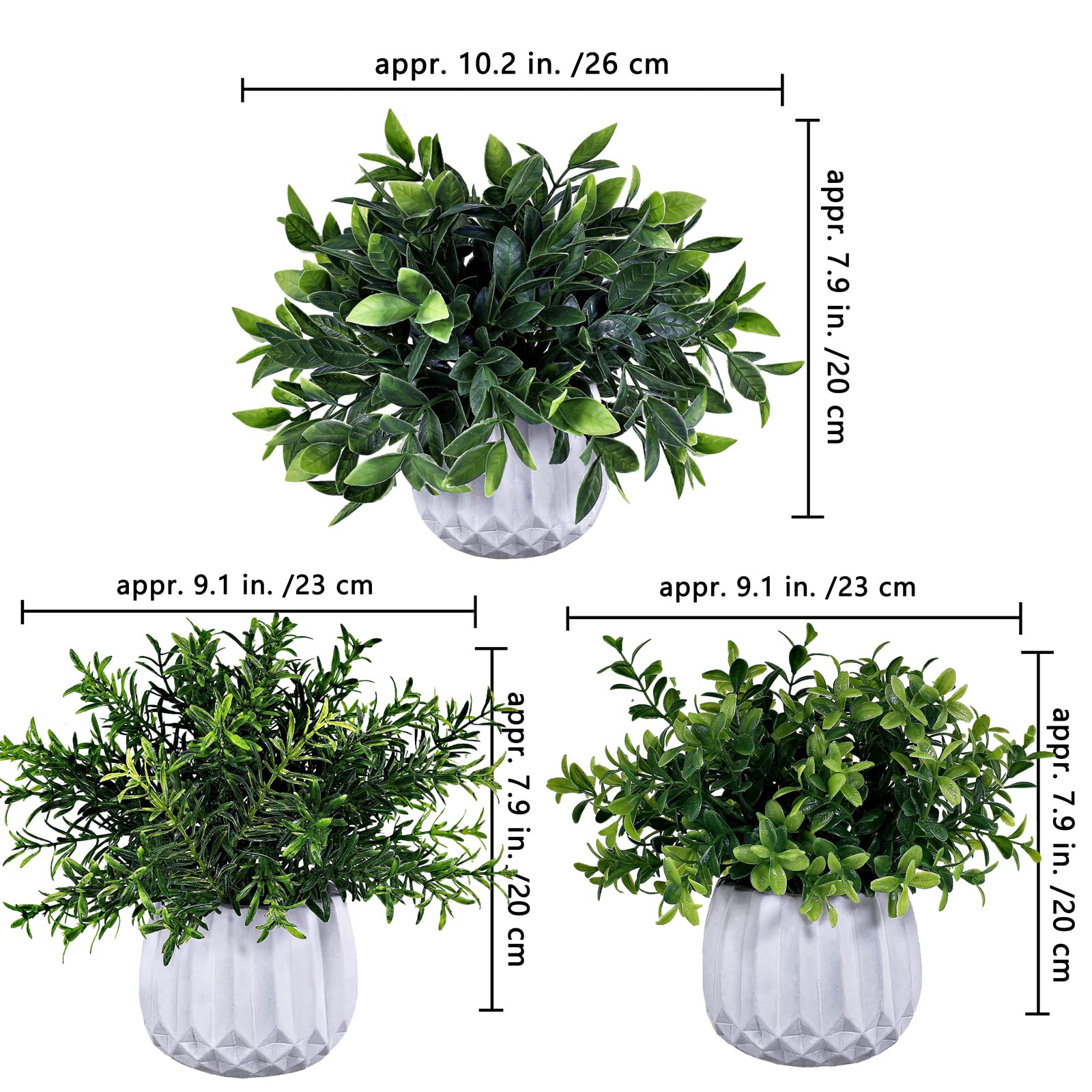 Winlyn rosemary sprigs with pebble base close-up adding natural-looking authenticity