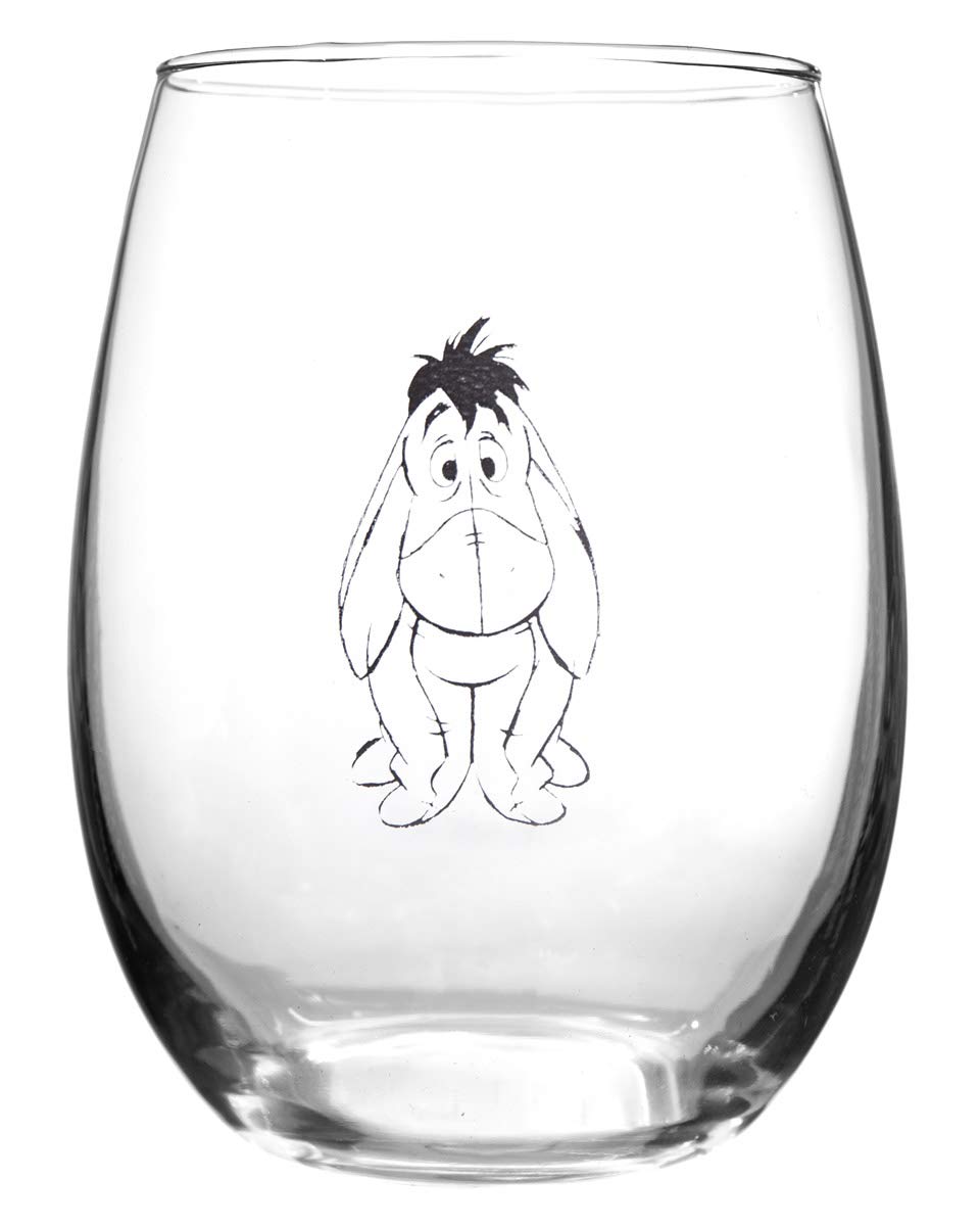 Winnie the Pooh Eeyore close-up of printed design highlighting clear detail