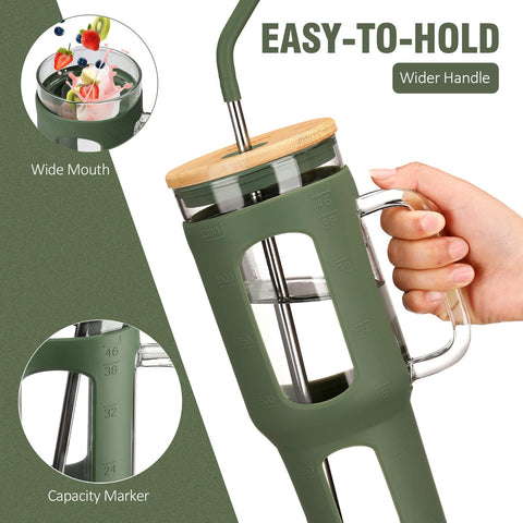 WINSA ergonomic handle and silicone sleeve close-up for secure grip benefit