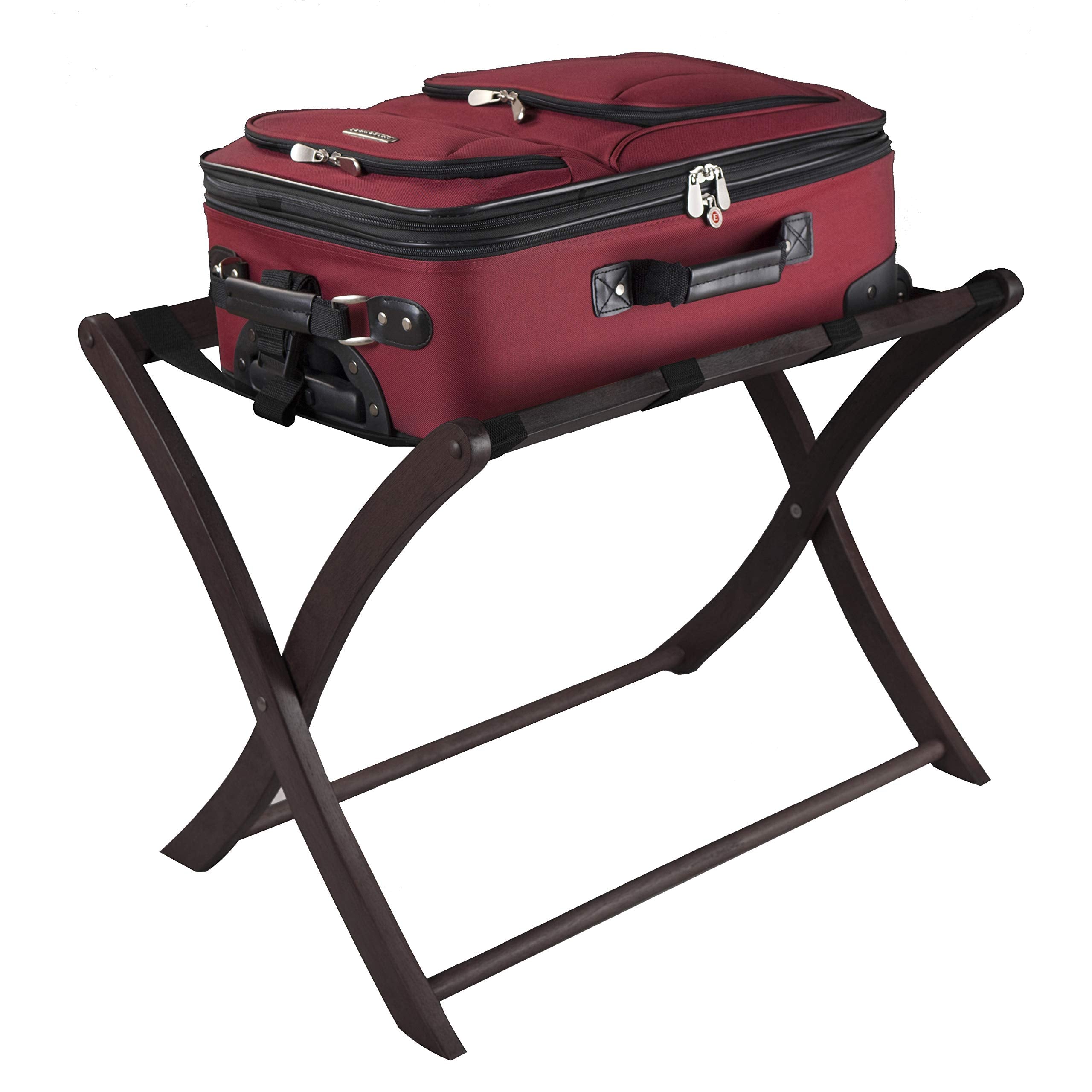 Winsome Scarlett holding an open suitcase showing easy packing and elevated access