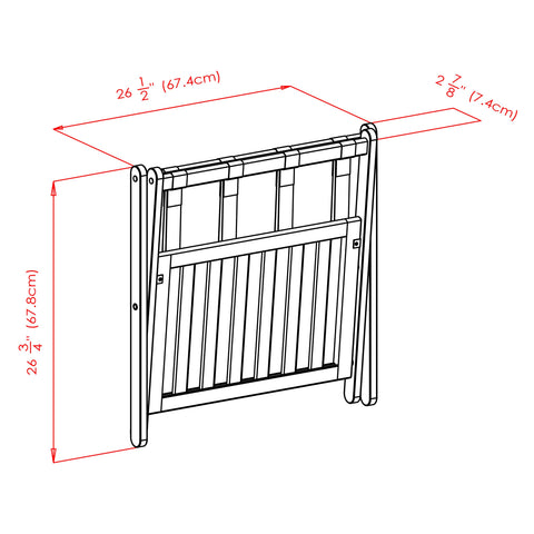 Winsome beside suitcase for scale showing sturdy height and easy access to luggage