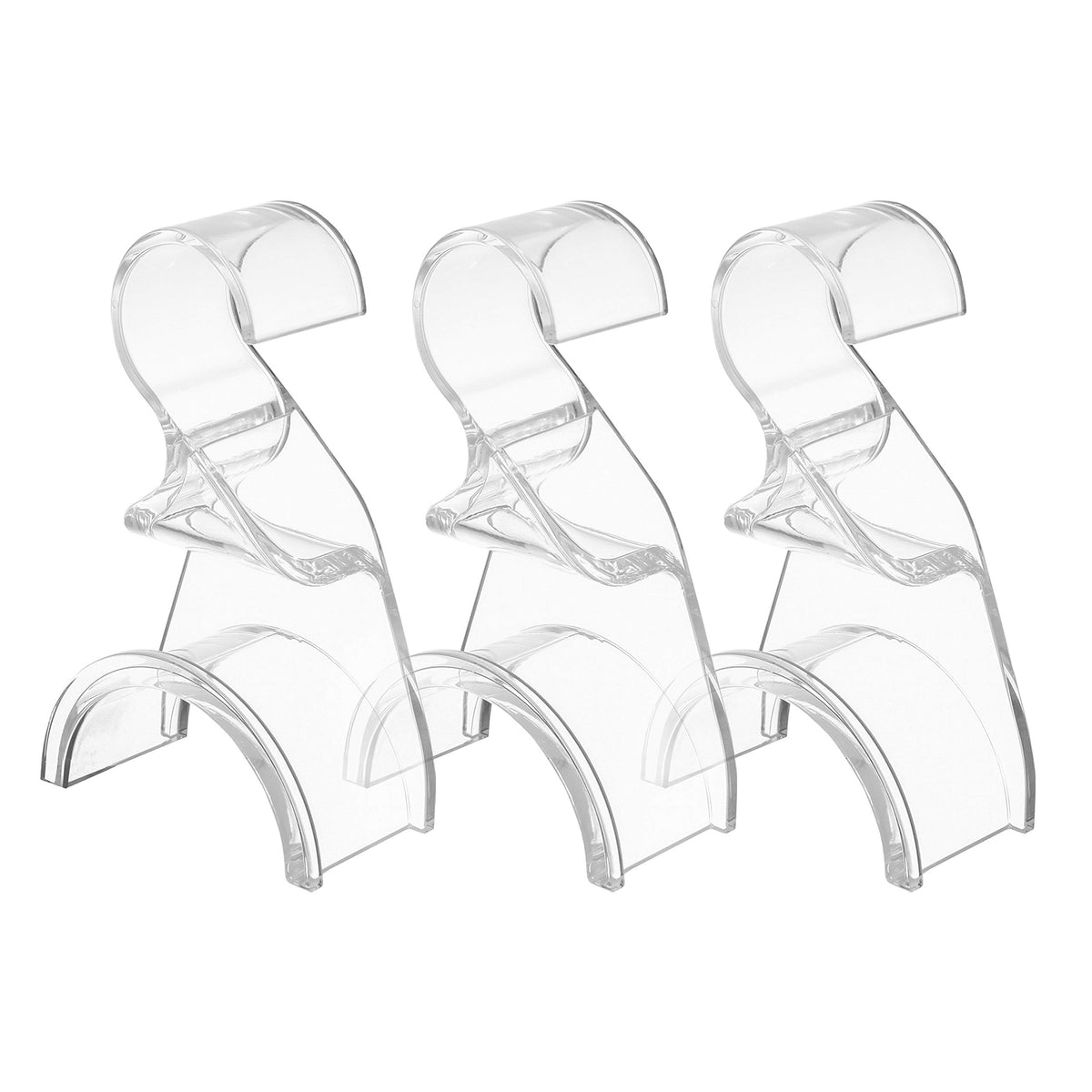 Wiosi clear purse hanger 3-pack front view showing clean packaging and convenience