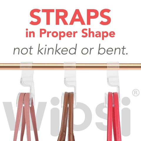 Wiosi side view on closet rod demonstrates secure fit and smooth removal benefit