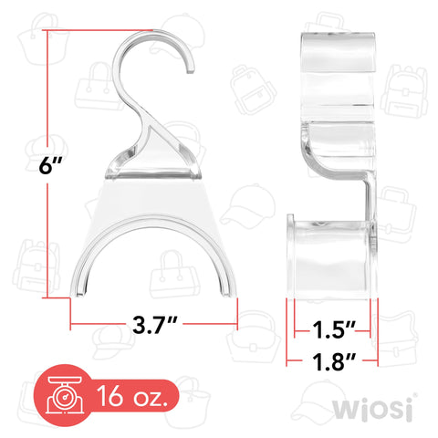 Wiosi size comparison with hand to show compact design and practical scale