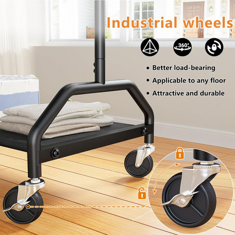Wiracks lockable industrial wheels detail provides easy mobility benefit