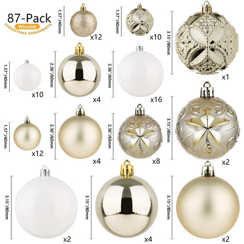 Wironlst ornaments hanging on Christmas tree creating elegant holiday look