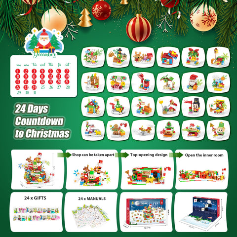 Wisdom Castle fully assembled Santa’s Workshop display showcasing combined builds