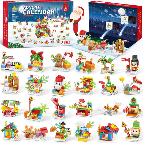 Wisdom Castle front packaging showing advent calendar benefits and holiday artwork