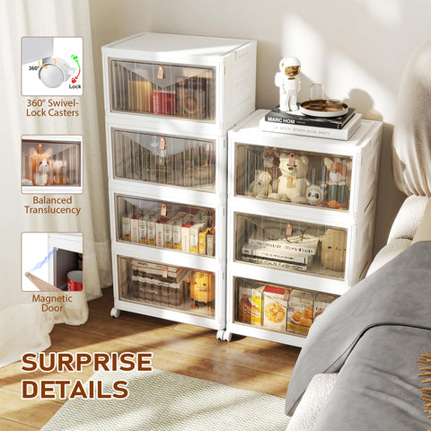 Wise Oannes open drawer with folded clothes for quick content identification