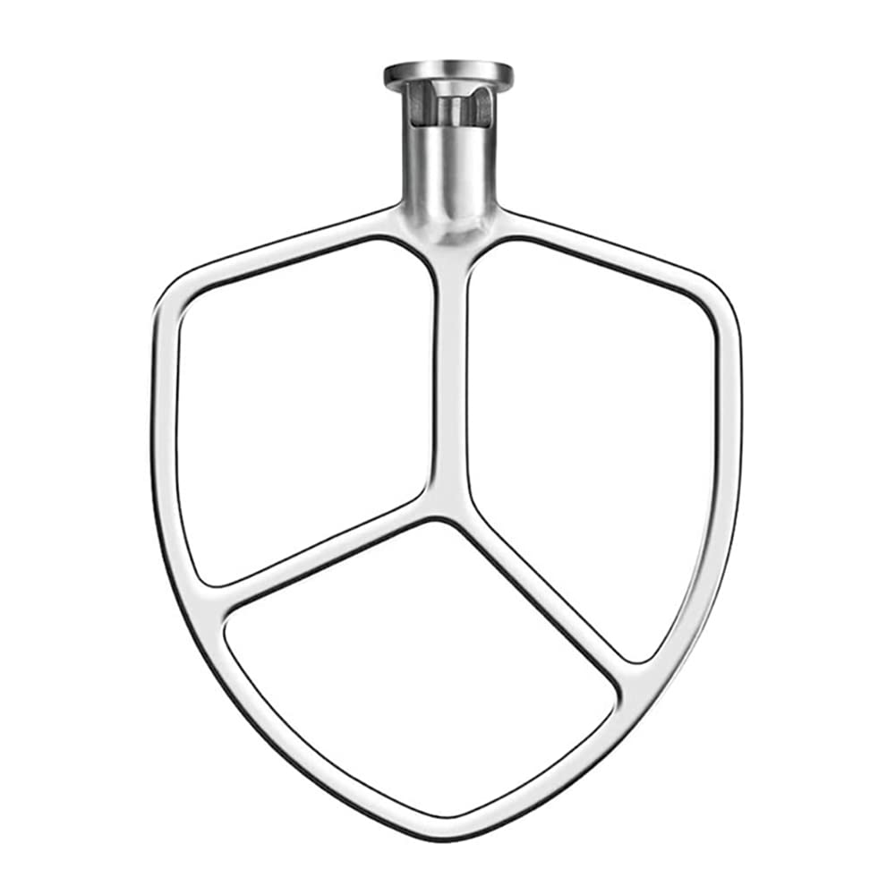 Wiselet flat beater front view showing robust stainless construction and exact fit