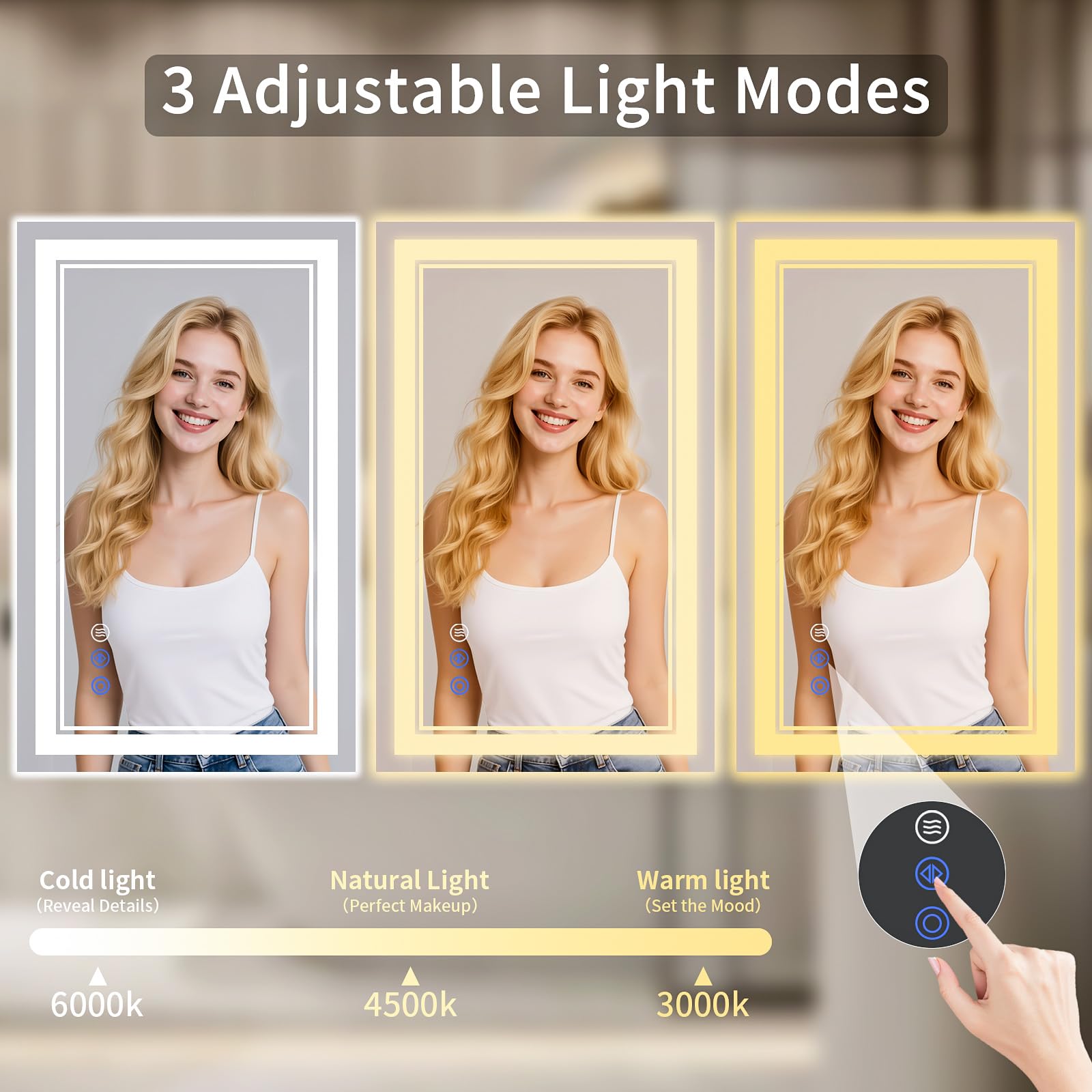 WISSMIELS backlit edge glow illustrating shadow-free lighting benefit