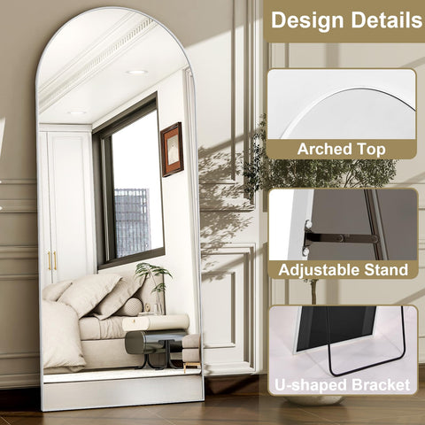 WISSMIELS mirror beside doorway for scale and placement guidance