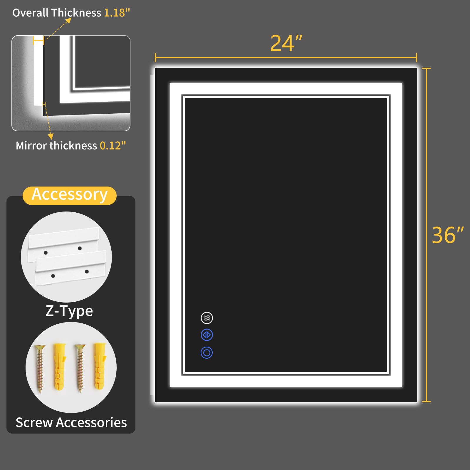 WISSMIELS packaging and hardware laid out for easy installation benefit