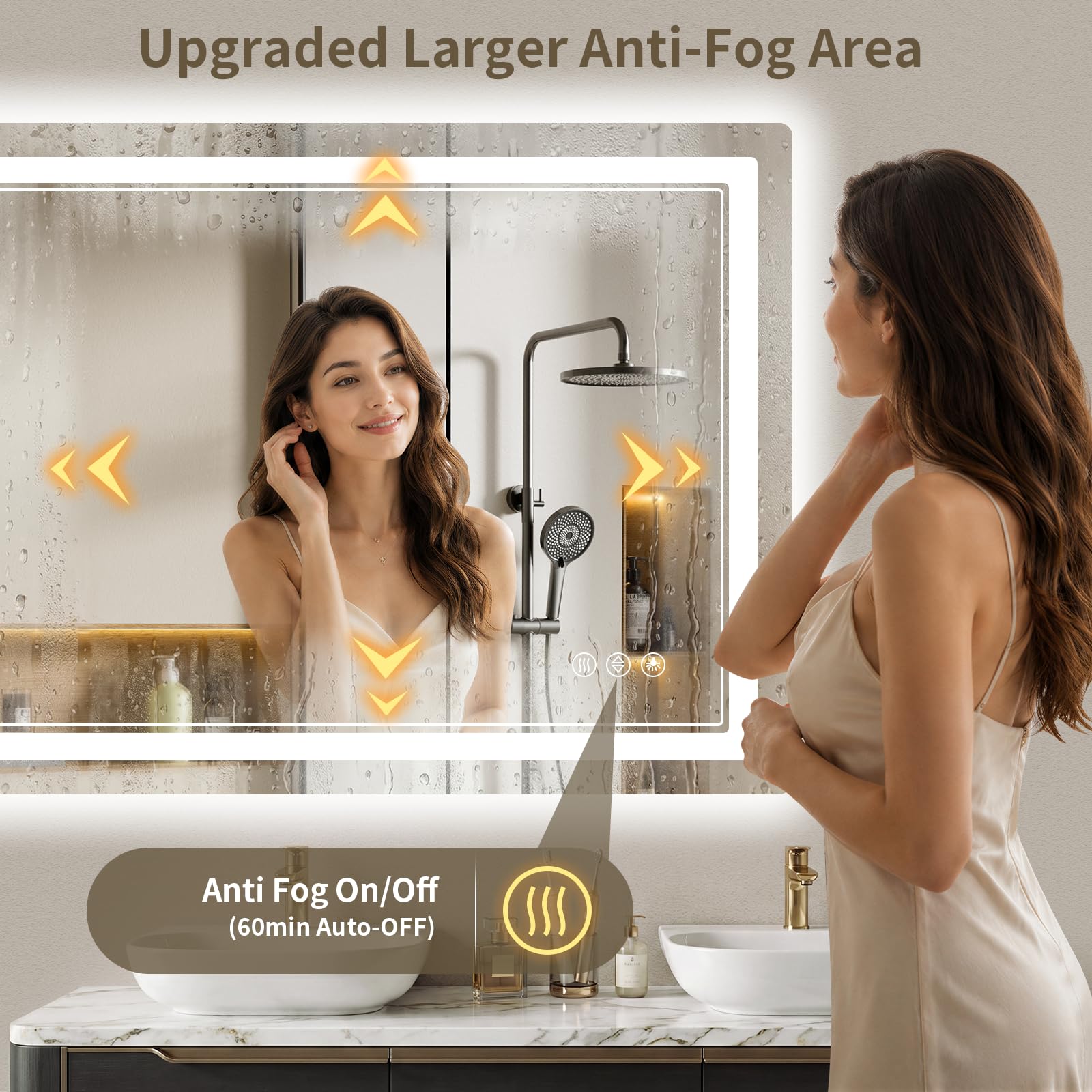 WISSMIELS mirror with measuring tape showing size-fit planning benefit