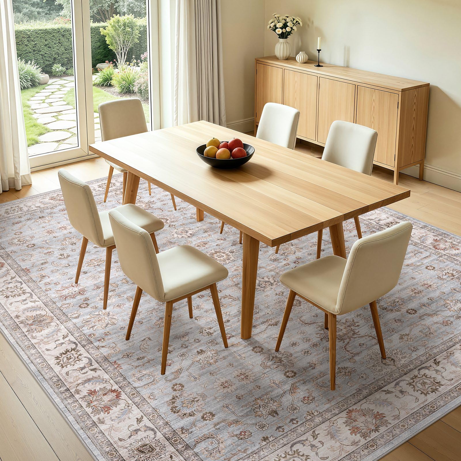 WITSHOCK rug in living room creating warmth and anchored décor