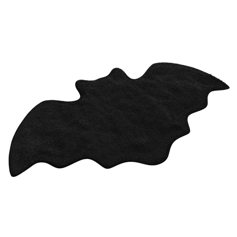 WITTIZA bat-shaped bath mat front view showing gothic design and bold look