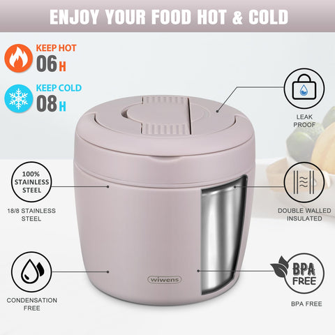 wiwens inner bowl with silicone lid separating foods and preventing mixing