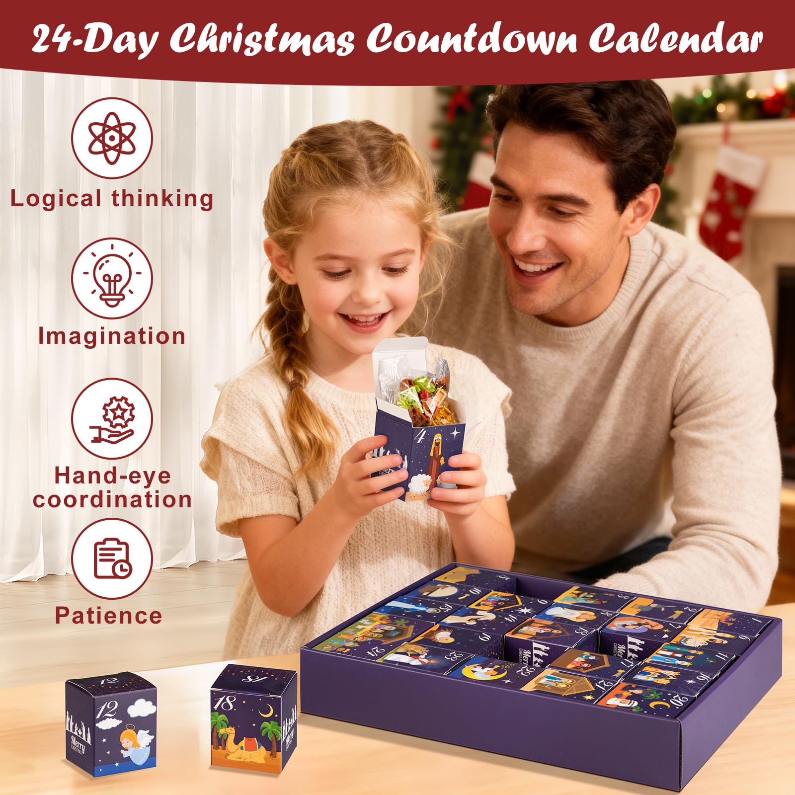 WizardsArcanum assembled Baby Jesus and Mary figures demonstrating safe, sturdy construction