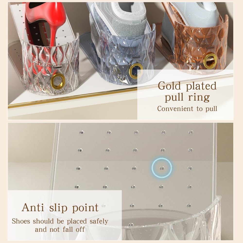 WMBOOX holding sneakers and heels in dual-layer use for neat organization