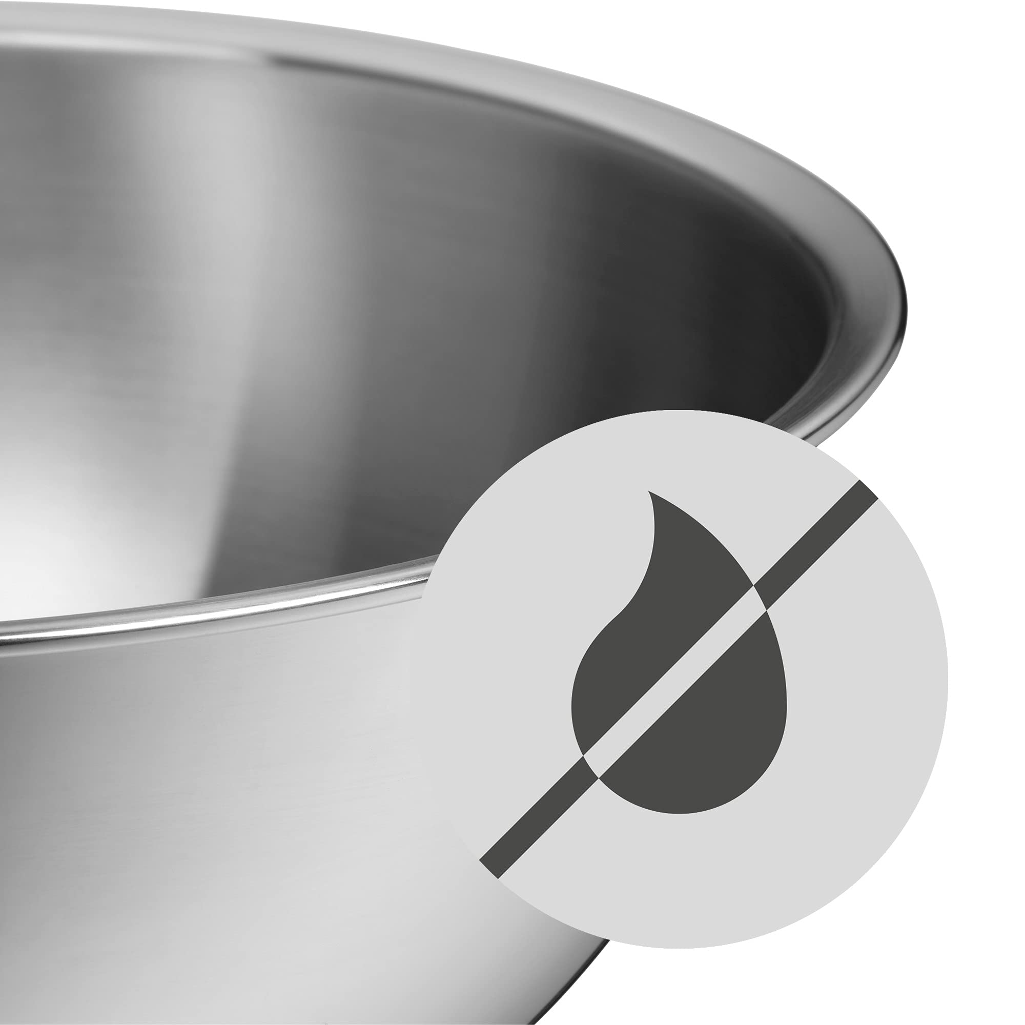 WMF underside showing flat base for firm standing and countertop stability