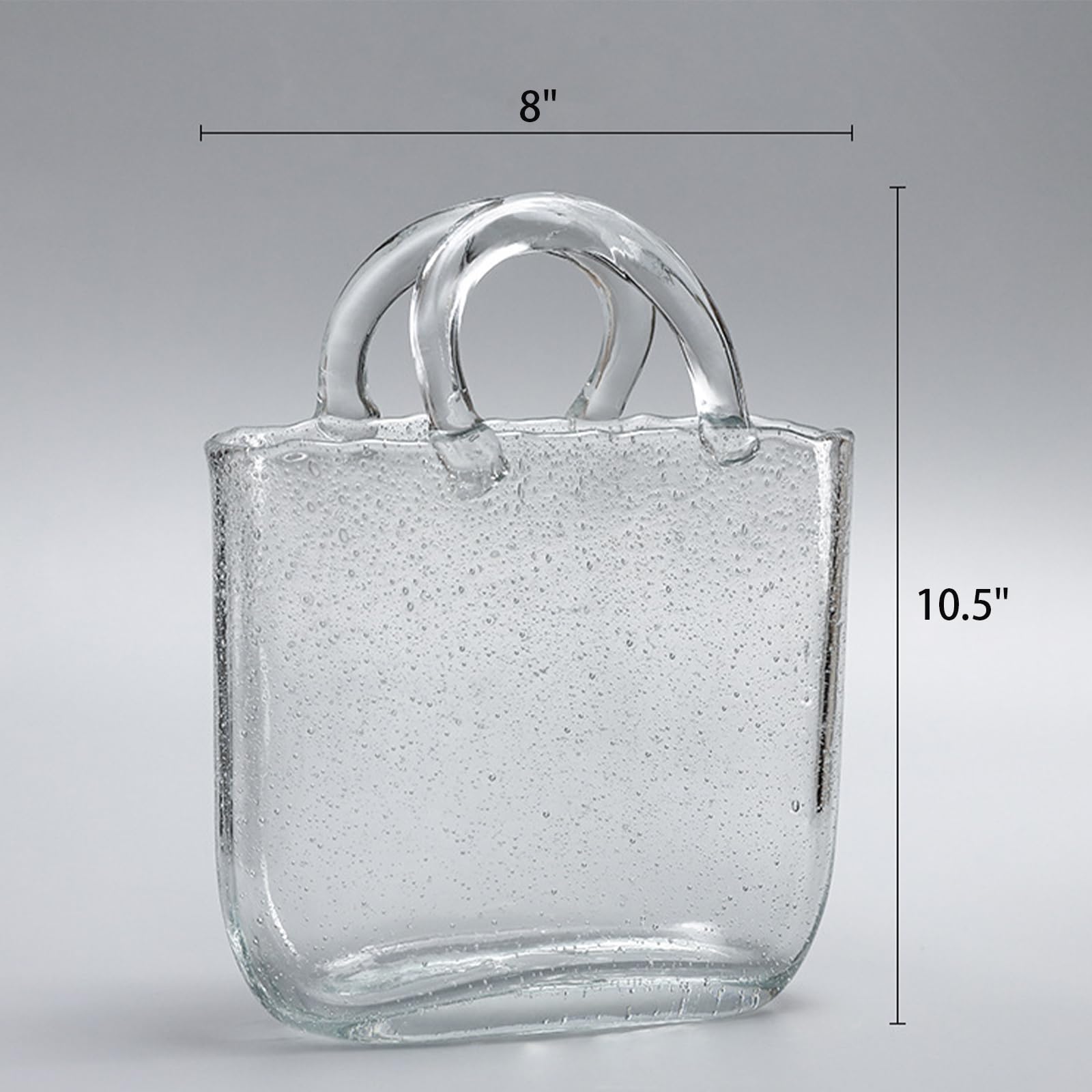 WMM purse vase size comparison beside a book showing scale for placement planning benefit