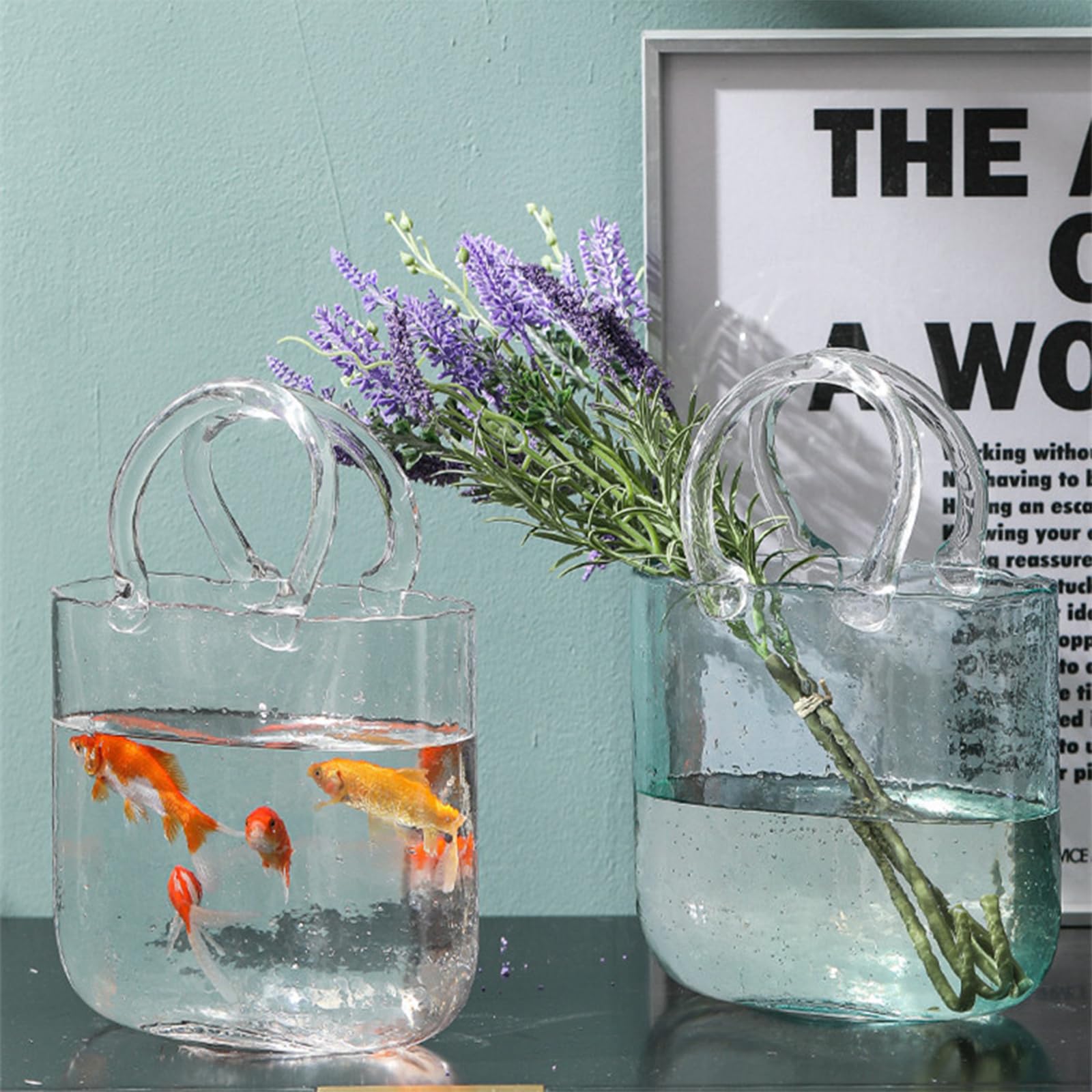 WMM purse vase with flowers styled as centerpiece adding charm to tabletops benefit