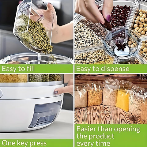 Wnnideo drawer open dispensing action demonstrates tidy one-click portioning