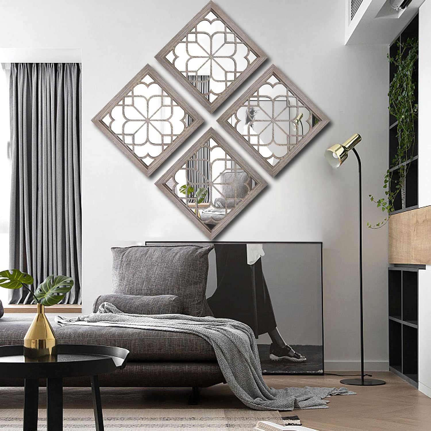 Wocred side profile showing slim frame thickness, lightweight for easy hanging