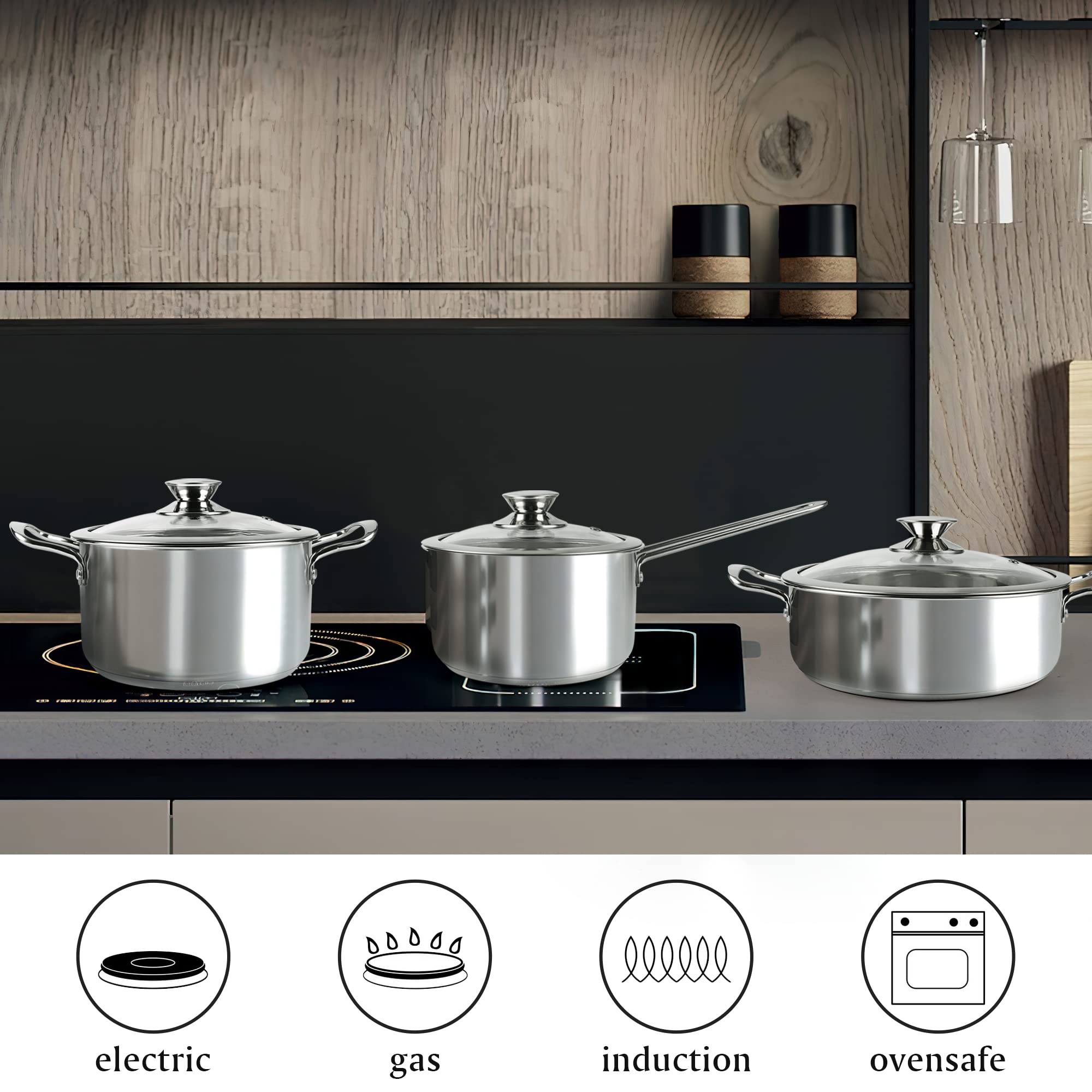 Wodillo stainless interior surface texture for scratch resistance