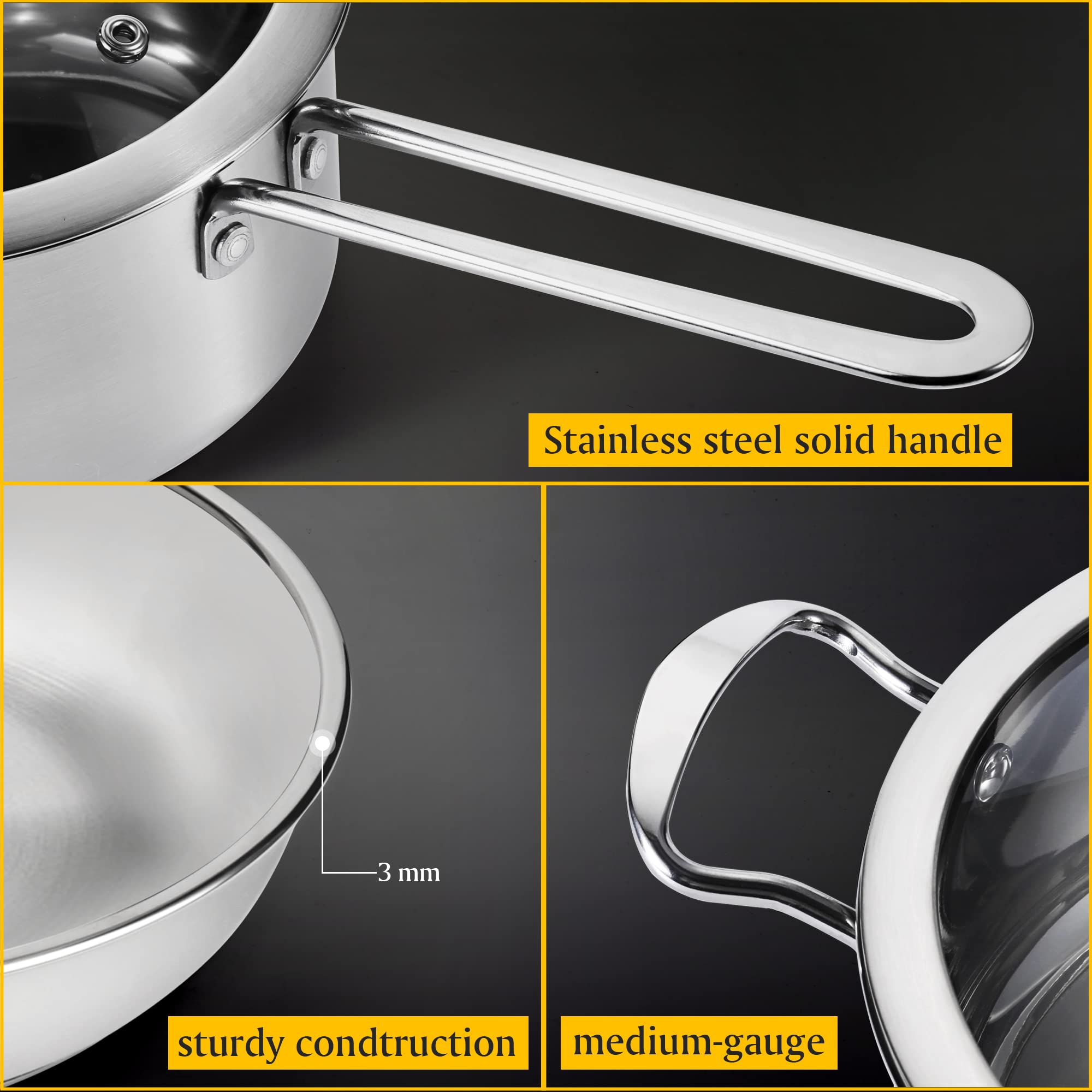 Wodillo nested pots for compact storage and cabinet organization