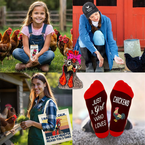 WOFIROY makeup bag and chicken socks flat-lay for organized travel convenience