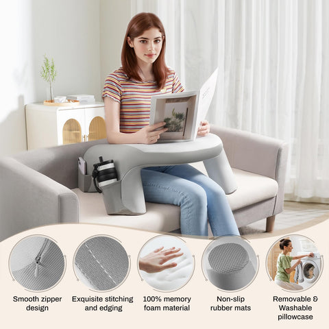 WOGAHEV arm rest detail illustrating pressure relief for forearms