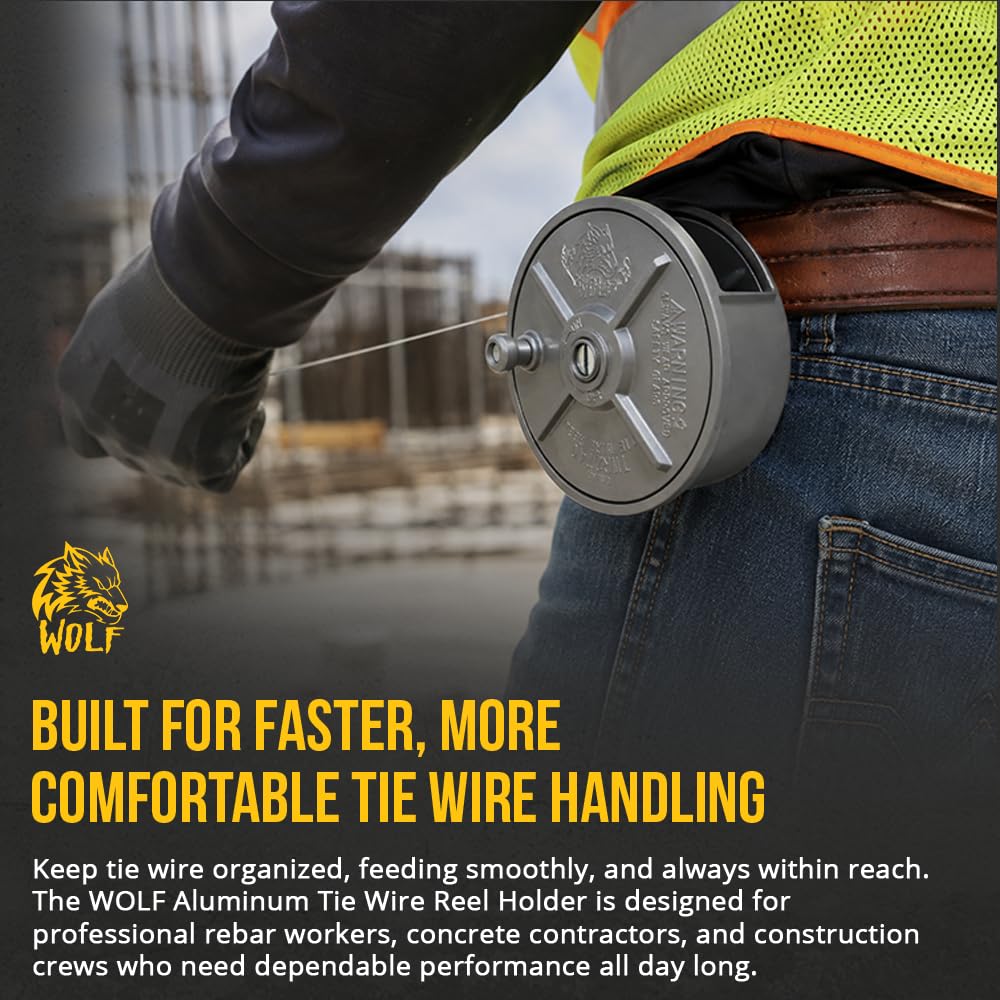 WOLF close-up of rewind knob for controlled feeding and steady handling