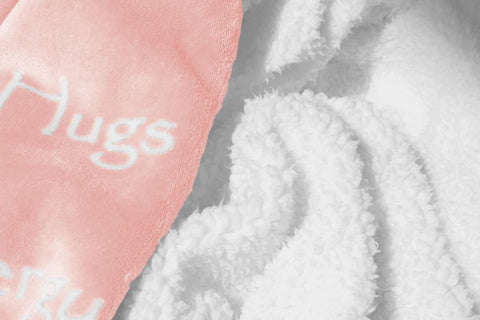 WOLF CREEK BLANKET fleece texture detail showing soft surface for gentle warmth