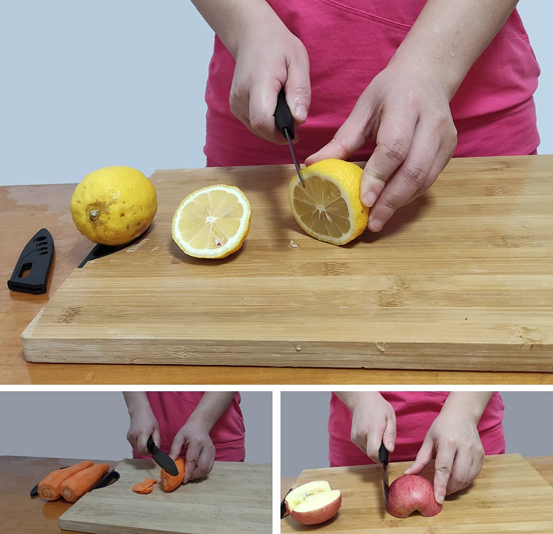 Wolf War knives on kitchen counter demonstrating lightweight, everyday prep utility