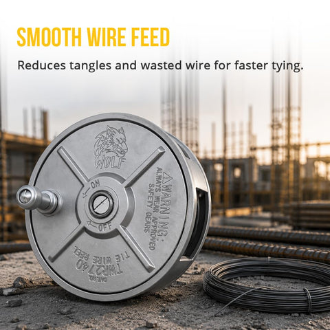 WOLF with 3.5 lb wire coil installed for reliable compatibility benefit