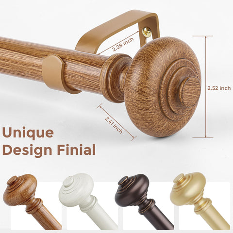 Wolistsa close-up of wood grain finish highlighting smooth surface and easy gliding