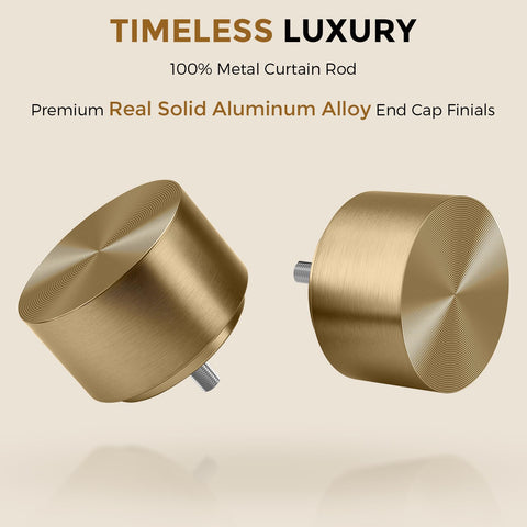 Wolistsa solid aluminum finial close-up demonstrating premium construction