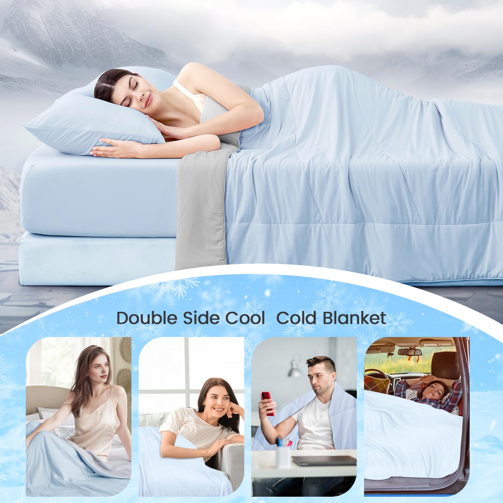 Wolliwa folded compact for travel and portable cooling convenience