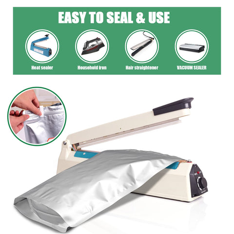 Wolobag sealing demonstration using a heat sealer to secure oxygen-free storage