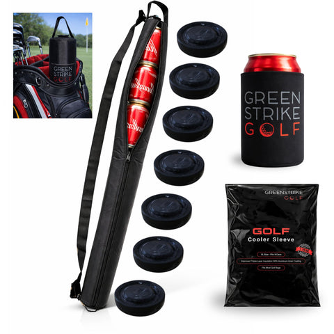 WOLVIO front view of cooler sleeve showing zip and capacity, keeps drinks ready