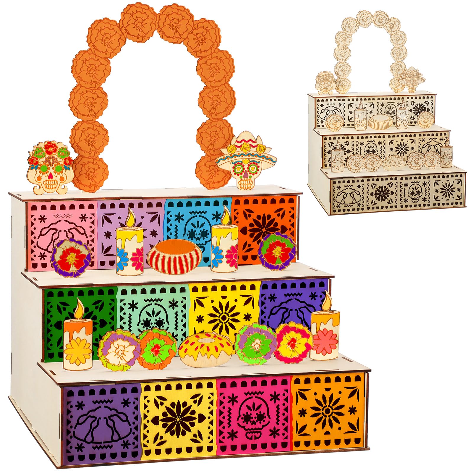 Wonderjune front view of altar showing decorative silhouette and display appeal