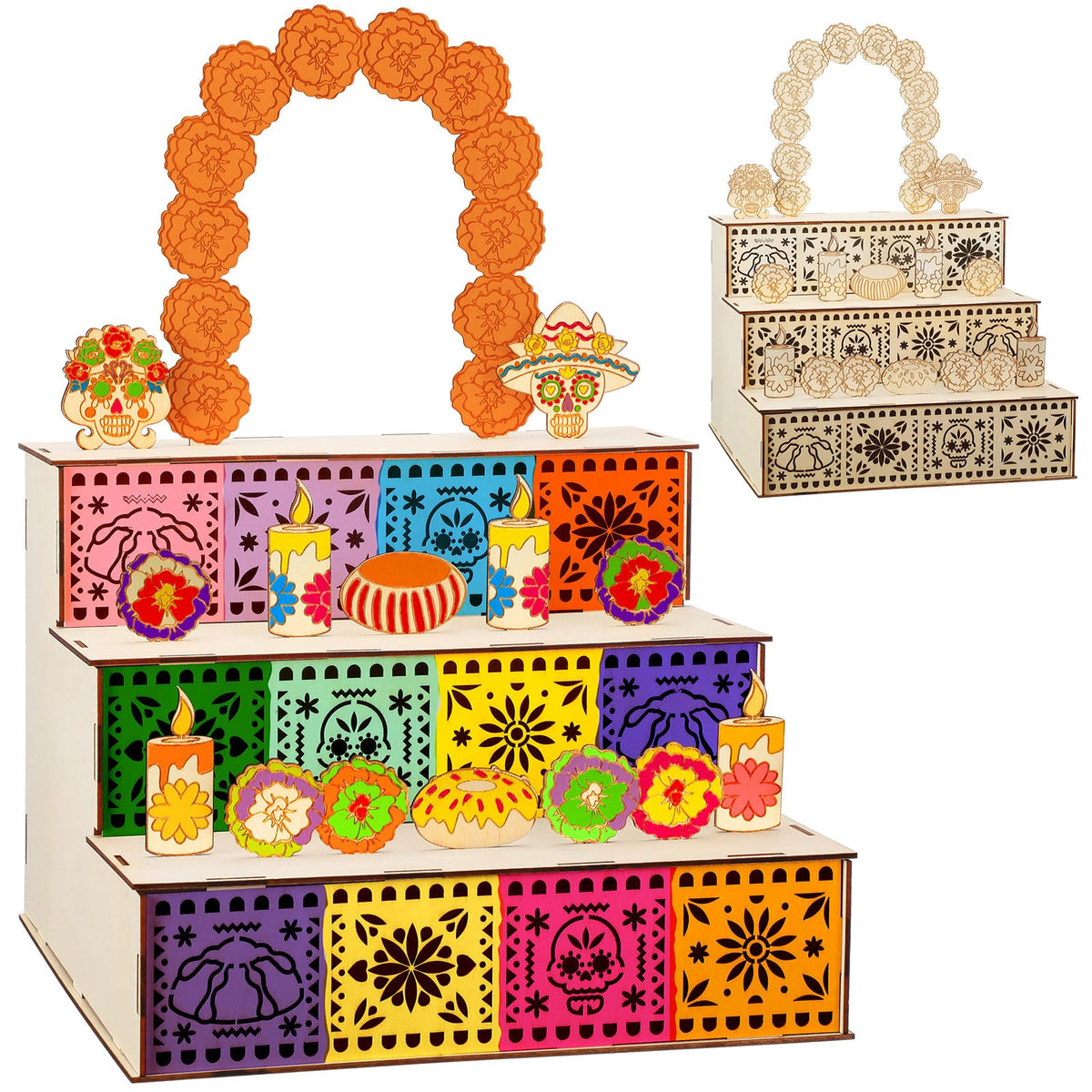 Wonderjune front view of altar showing decorative silhouette and display appeal