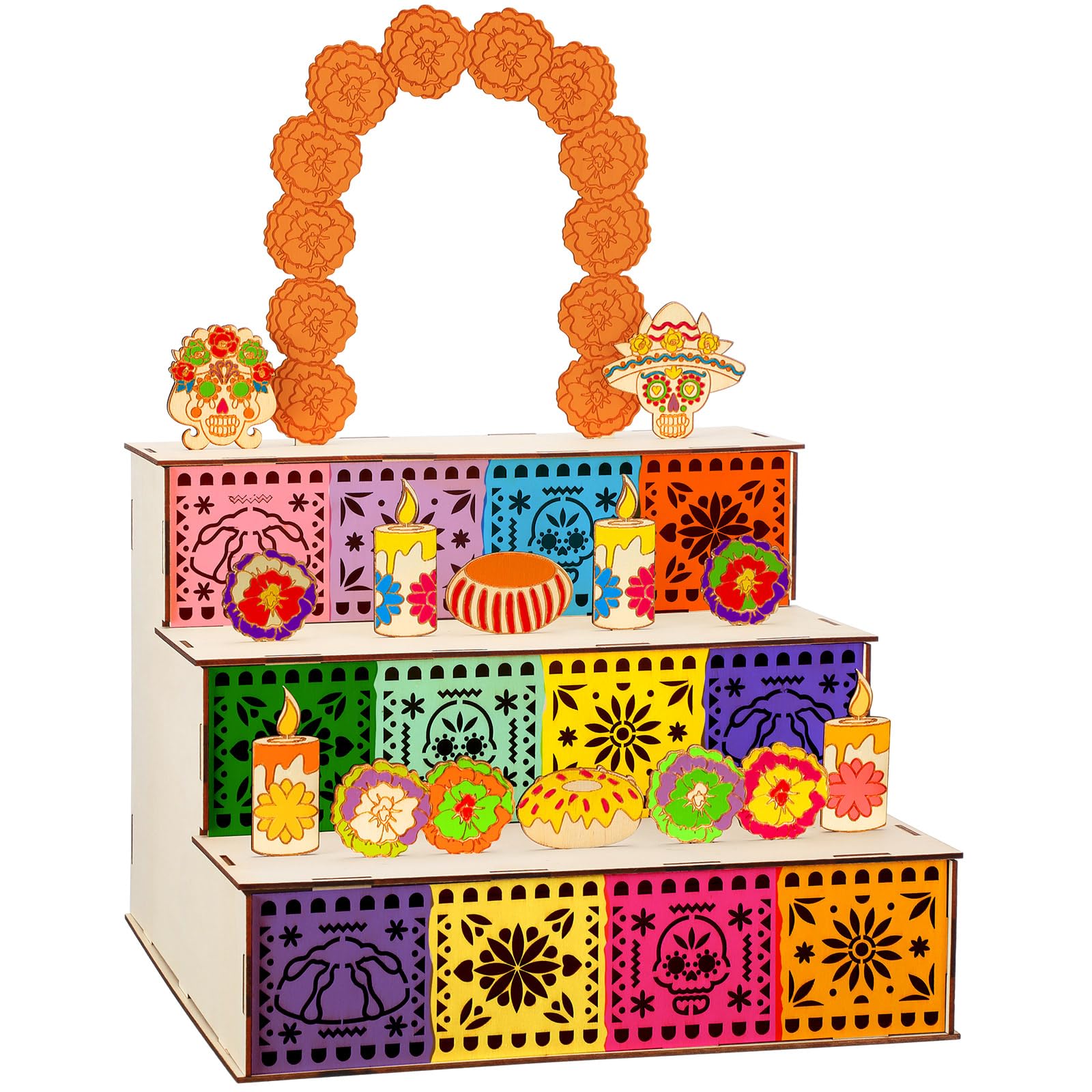 Wonderjune altar placed in living room showing how it enhances home decor