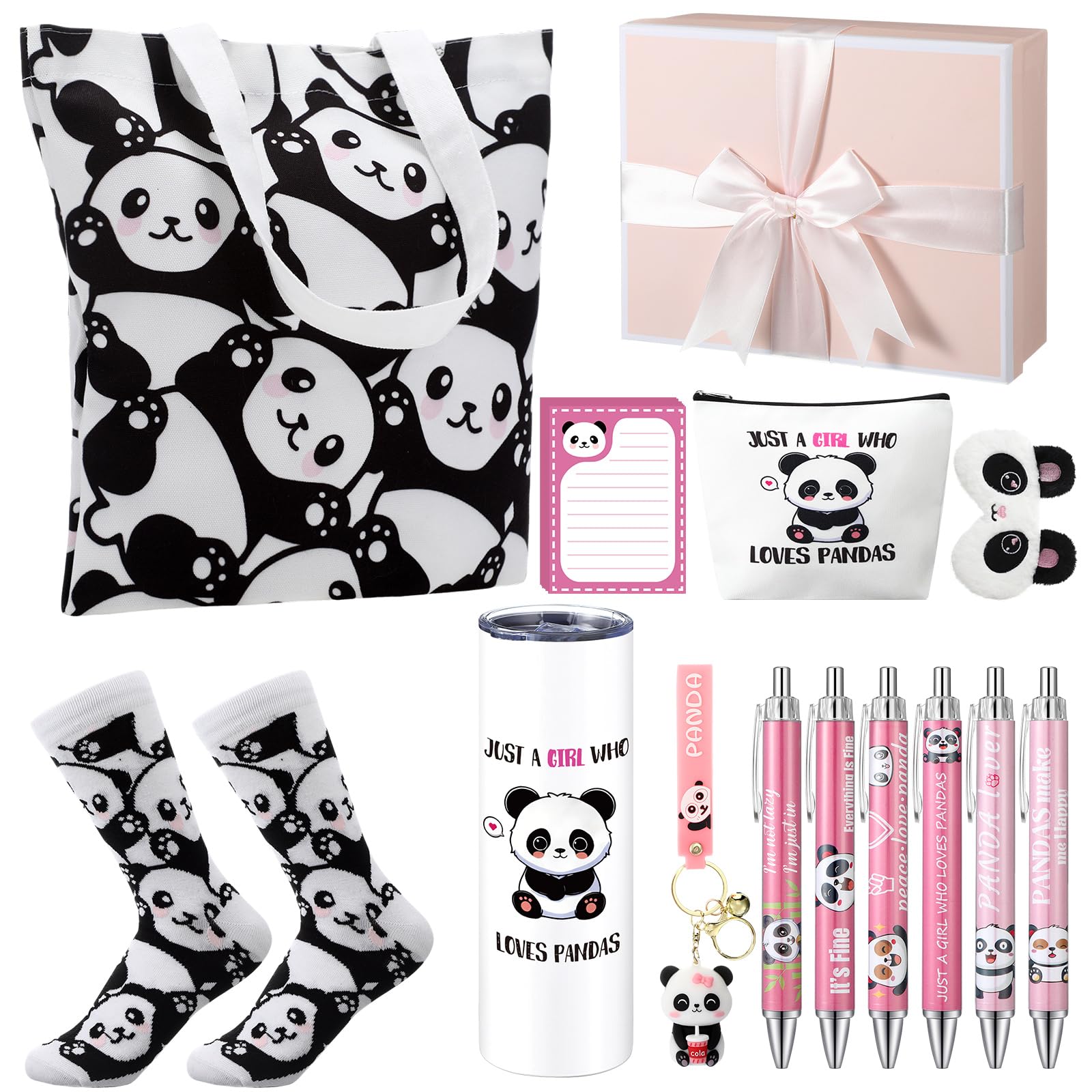 Wonderjune front packaging showing the complete panda gift set and presentation benefit
