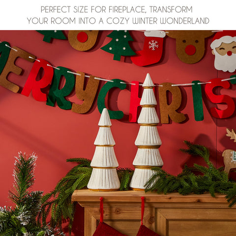 WONDROUS' DECO small tree centerpiece on dining table creating cozy ambiance