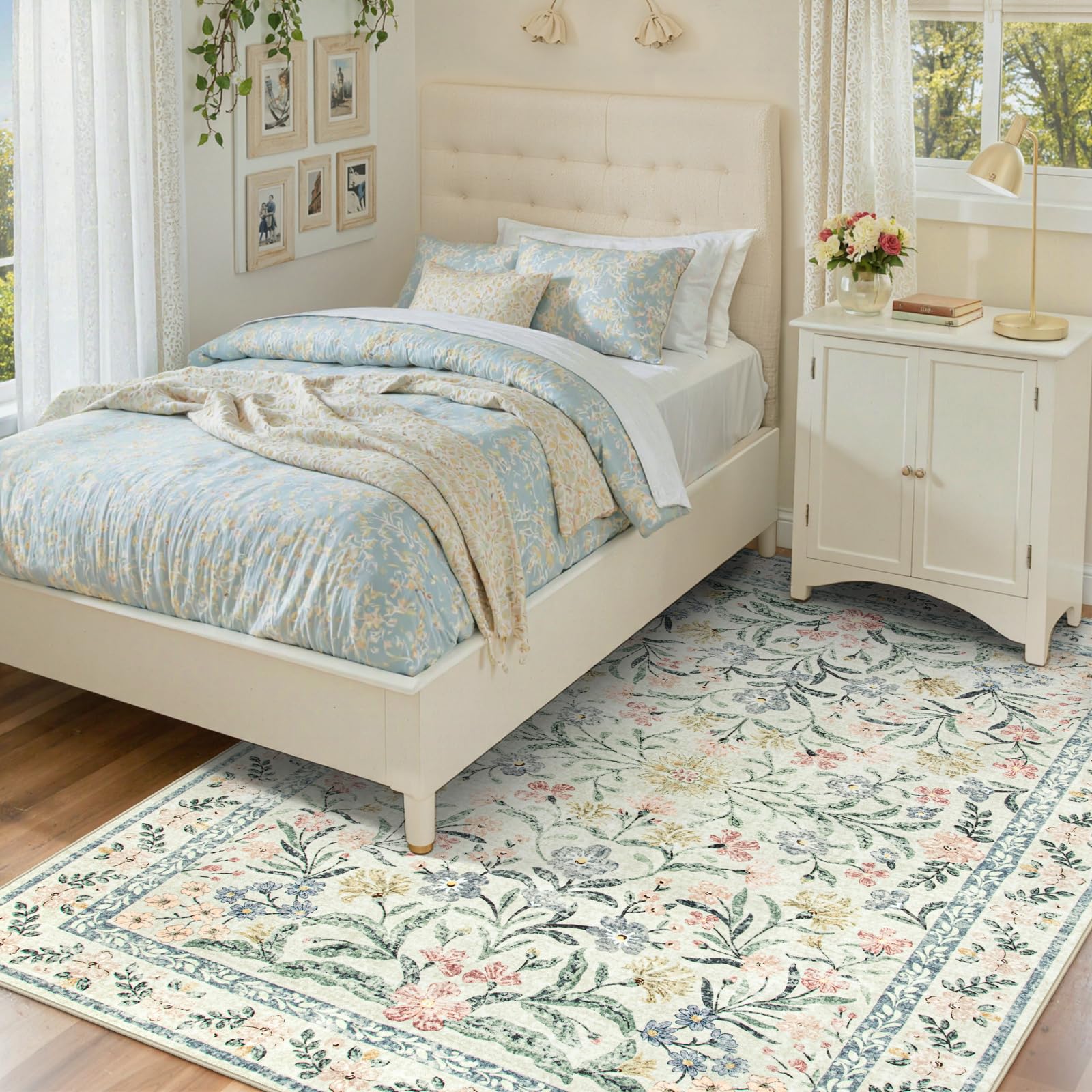 Wonnitar rug in living room to show style and cozy atmosphere
