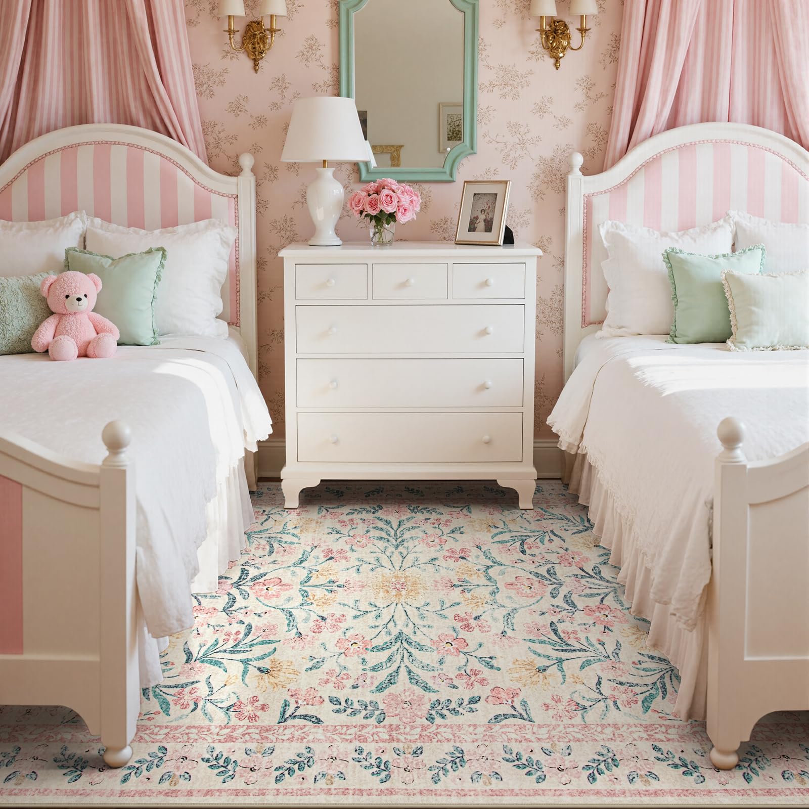 Wonnitar in a nursery lifestyle scene offering a stylish, kid-friendly floor