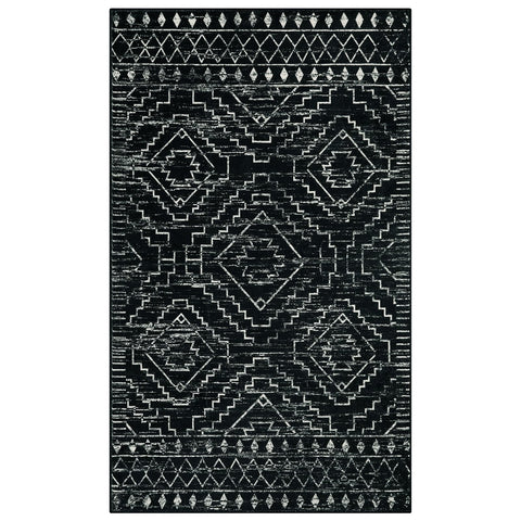 Wonnitar rug with a dog on it illustrating pet-friendly, easy-clean features